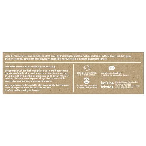 hello Fresh Watermelon Fluoride Free Kids Toothpaste, 4.2 Oz Tube