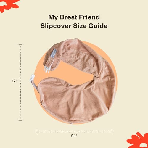 My Brest Friend Nursing Pillow - Deluxe - Enhanced Comfort w/ Slipcover - Ergonomic Breastfeeding Pillow For Ultimate Support For Mom & Baby - Adjustable Pillow W/ Handy Side Pocket, Evening Grey