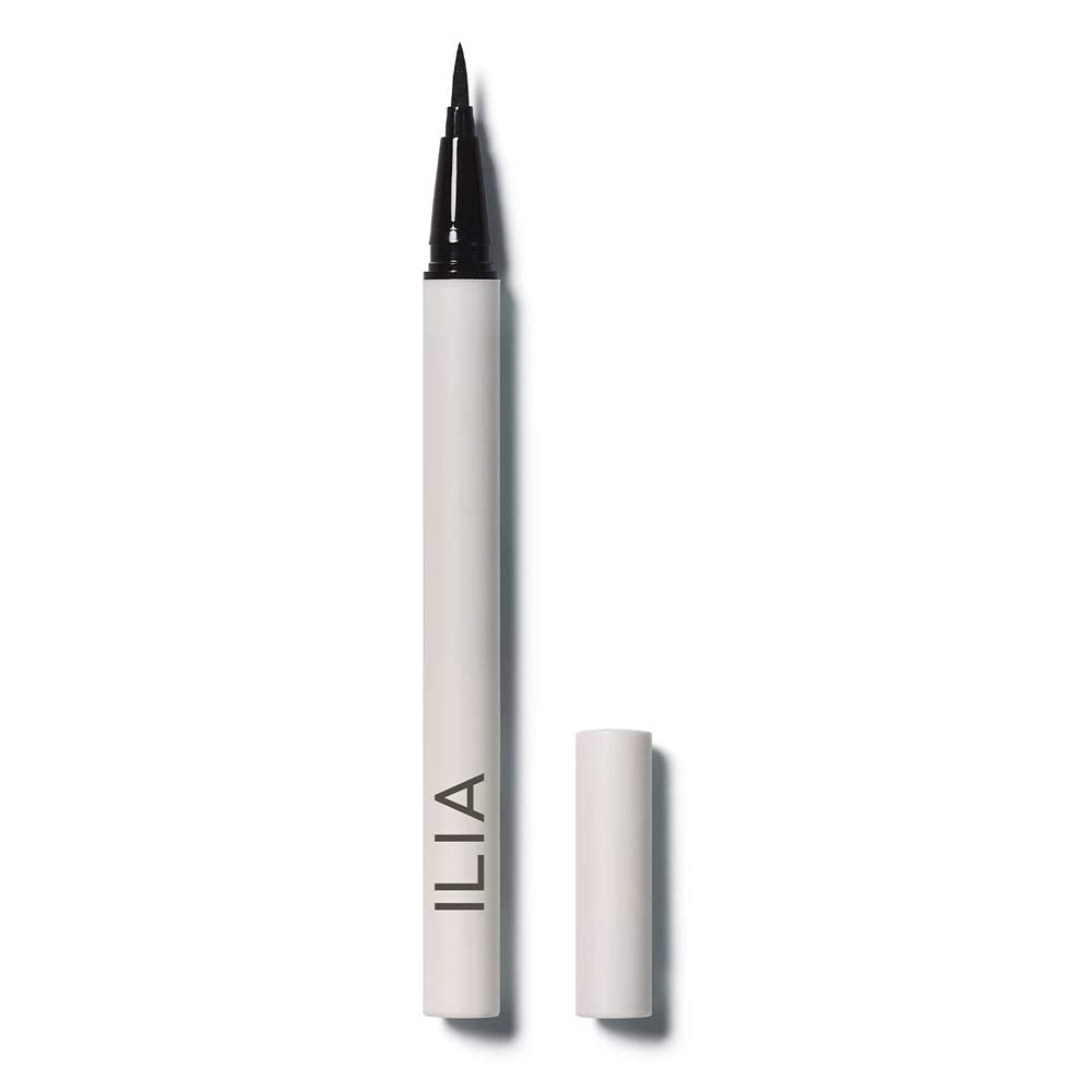 ILIA - Clean Line Liquid Liner | Non-Toxic, Vegan, Cruelty-Free, Quick Dry, Carbon Black-Free, Water Resistant with Precision Tip (Black, 0.01 fl oz | 0.55 ml)