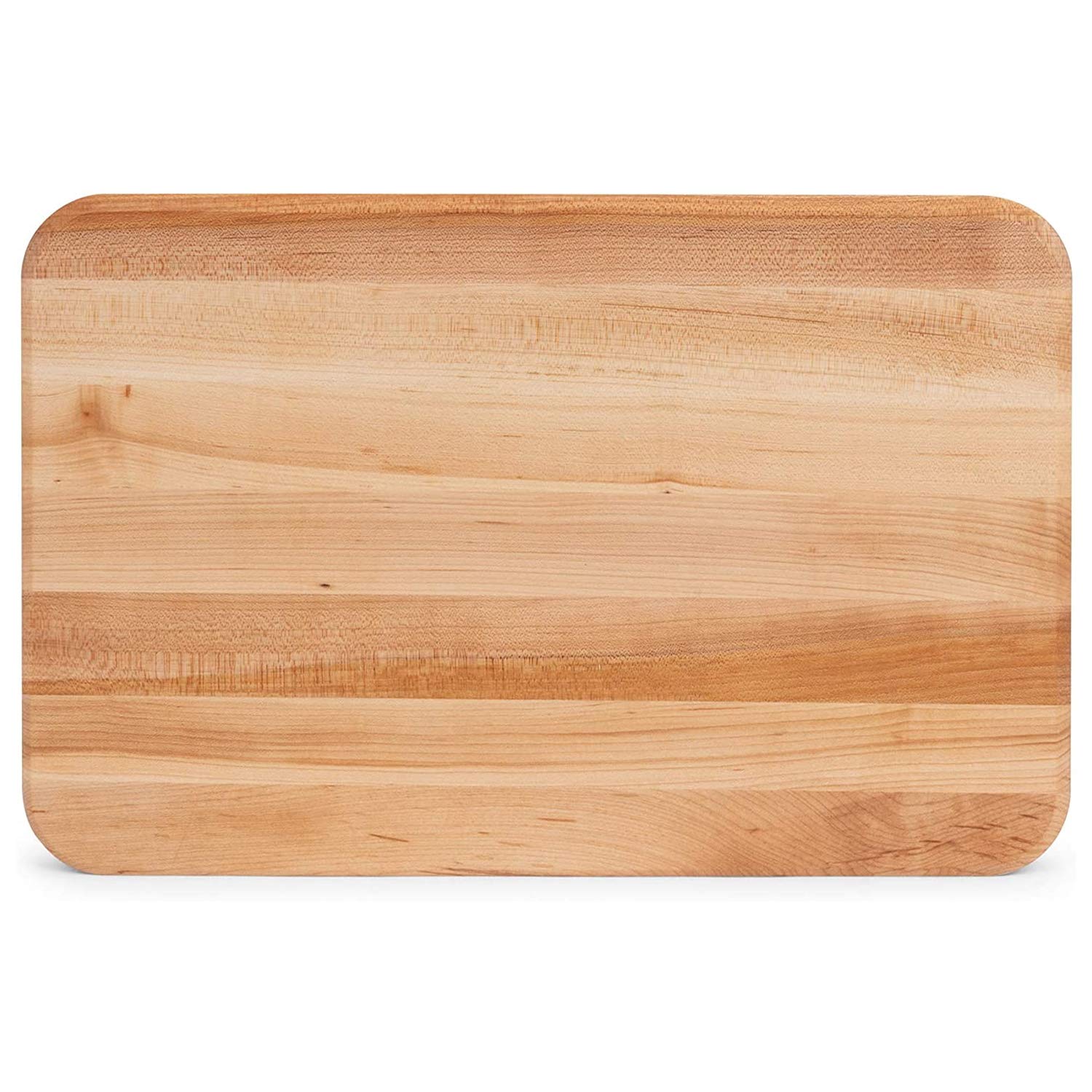 John Boos Block Reversible Cutting Board, Chop-N-Slice w/Finger Grips, 18"x12"x1.25", Maple